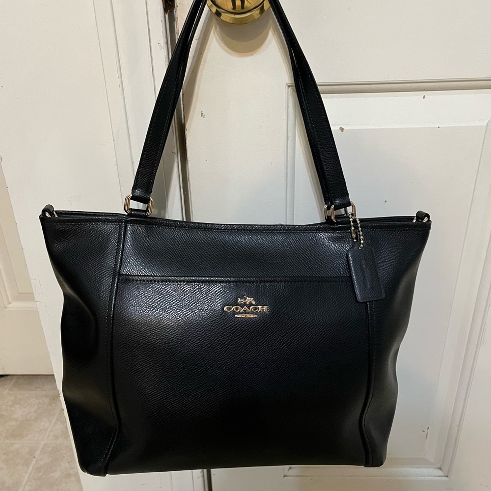 Coach Peyton Black leather bag